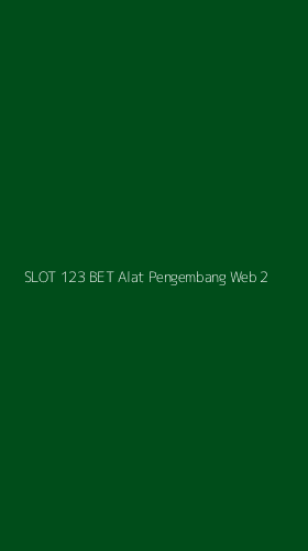 Tampilan Antarmuka Aplikasi Slot 123 Bet Alat Pengembang Web - 2