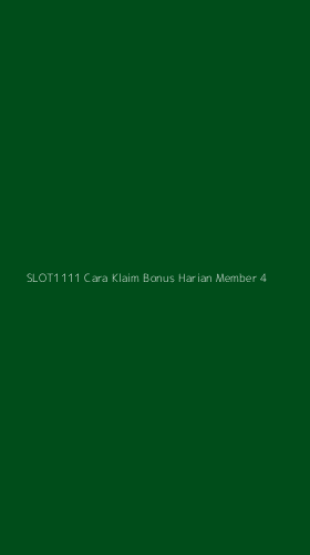 Tampilan Antarmuka Aplikasi Slot1111 Cara Klaim Bonus Harian Member - 4