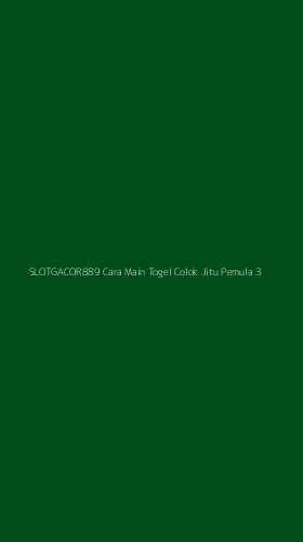 Tampilan Antarmuka Aplikasi Slotgacor889 Cara Main Togel Colok Jitu Pemula - 3