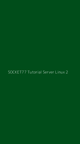 Tampilan Antarmuka Aplikasi Socket77 Tutorial Server Linux - 2