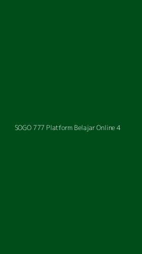 Tampilan Antarmuka Aplikasi Sogo 777 Platform Belajar Online - 4