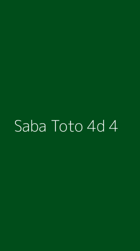 Tampilan Antarmuka Aplikasi Saba Toto 4d - 4
