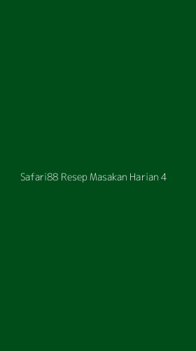 Tampilan Antarmuka Aplikasi Safari88 Resep Masakan Harian - 4