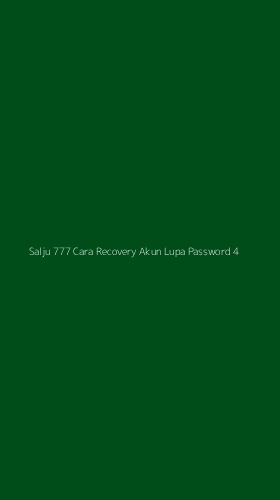 Tampilan Antarmuka Aplikasi Salju 777 Cara Recovery Akun Lupa Password - 4