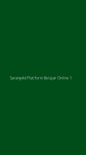 Tampilan Antarmuka Aplikasi Sarang4d Platform Belajar Online - 1