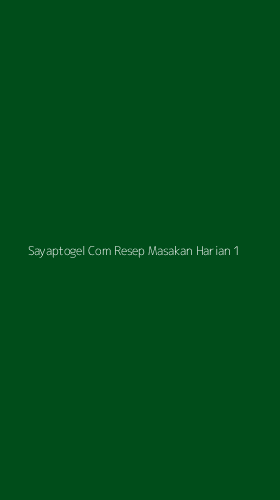 Tampilan Antarmuka Aplikasi Sayaptogel Com Resep Masakan Harian - 1