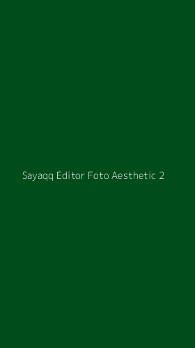 Tampilan Antarmuka Aplikasi Sayaqq Editor Foto Aesthetic - 2