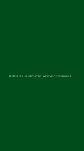 Tampilan Antarmuka Aplikasi Sbctoto App Portal Informasi Game Online Terupdate - 3
