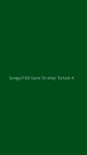 Tampilan Antarmuka Aplikasi Senggol168 Game Strategi Terbaik - 4