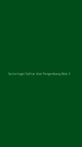 Tampilan Antarmuka Aplikasi Seniortogel Daftar Alat Pengembang Web - 3
