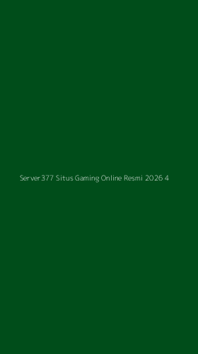 Tampilan Antarmuka Aplikasi Server377 Situs Gaming Online Resmi 2026 - 4