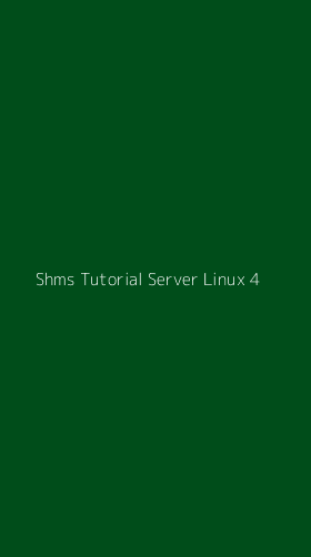 Tampilan Antarmuka Aplikasi Shms Tutorial Server Linux - 4