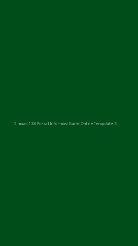 Tampilan Antarmuka Aplikasi Simpati138 Portal Informasi Game Online Terupdate - 3