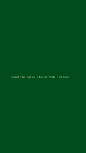 Tampilan Antarmuka Aplikasi Simpatitogel Aplikasi Situs Slot Modal Awal Kecil - 1