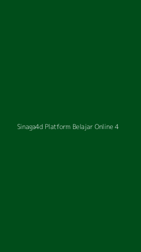 Tampilan Antarmuka Aplikasi Sinaga4d Platform Belajar Online - 4