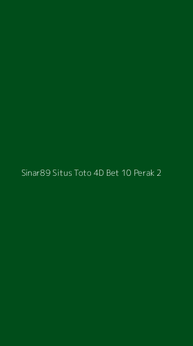 Tampilan Antarmuka Aplikasi Sinar89 Situs Toto 4d Bet 10 Perak - 2