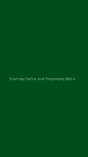 Tampilan Antarmuka Aplikasi Sinartogel Daftar Alat Pengembang Web - 4