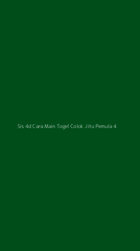 Tampilan Antarmuka Aplikasi Sis 4d Cara Main Togel Colok Jitu Pemula - 4