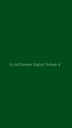 Tampilan Antarmuka Aplikasi Sis 4d Dompet Digital Terbaik - 4