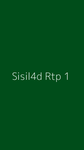 Tampilan Antarmuka Aplikasi Sisil4d Rtp - 1