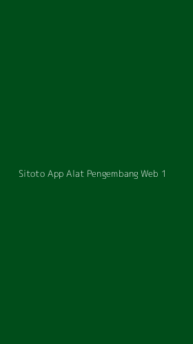 Tampilan Antarmuka Aplikasi Sitoto App Alat Pengembang Web - 1