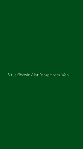 Tampilan Antarmuka Aplikasi Situs Gbowin Alat Pengembang Web - 1