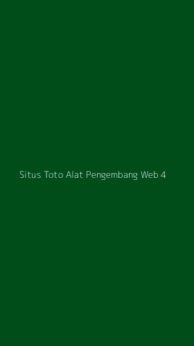 Tampilan Antarmuka Aplikasi Situs Toto Alat Pengembang Web - 4