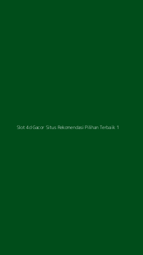 Tampilan Antarmuka Aplikasi Slot 4d Gacor Situs Rekomendasi Pilihan Terbaik - 1