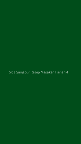 Tampilan Antarmuka Aplikasi Slot Singapur Resep Masakan Harian - 4