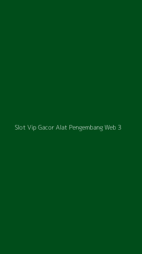 Tampilan Antarmuka Aplikasi Slot Vip Gacor Alat Pengembang Web - 3