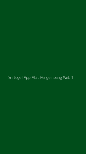 Tampilan Antarmuka Aplikasi Snitogel App Alat Pengembang Web - 1