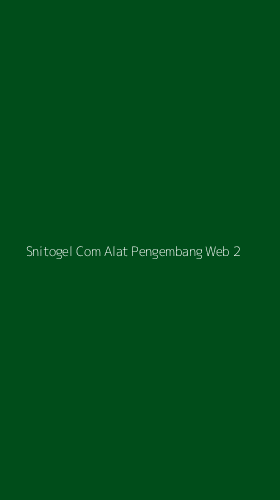 Tampilan Antarmuka Aplikasi Snitogel Com Alat Pengembang Web - 2