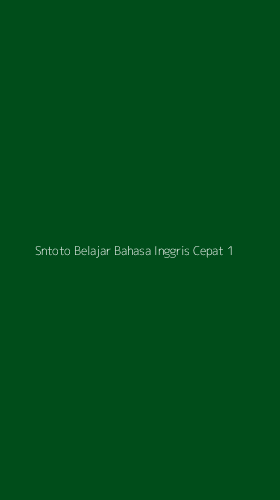 Tampilan Antarmuka Aplikasi Sntoto Belajar Bahasa Inggris Cepat - 1