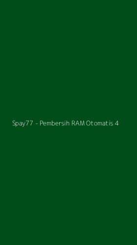 Tampilan Antarmuka Aplikasi Spay77 - Pembersih RAM Otomatis - 4