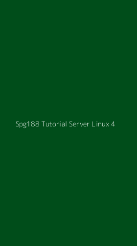 Tampilan Antarmuka Aplikasi Spg188 Tutorial Server Linux - 4