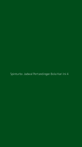 Tampilan Antarmuka Aplikasi Spinturbo Jadwal Pertandingan Bola Hari Ini - 4