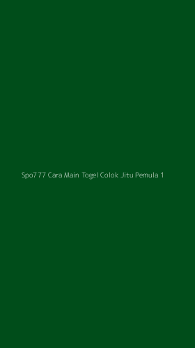 Tampilan Antarmuka Aplikasi Spo777 Cara Main Togel Colok Jitu Pemula - 1