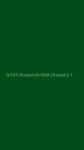 Tampilan Antarmuka Aplikasi Sr555 Pembersih Ram Otomatis - 1