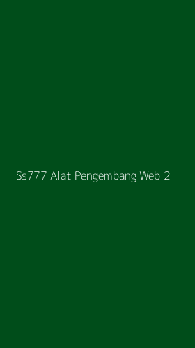 Tampilan Antarmuka Aplikasi Ss777 Alat Pengembang Web - 2