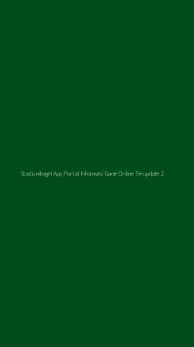 Tampilan Antarmuka Aplikasi Stadiumtogel App Portal Informasi Game Online Terupdate - 2