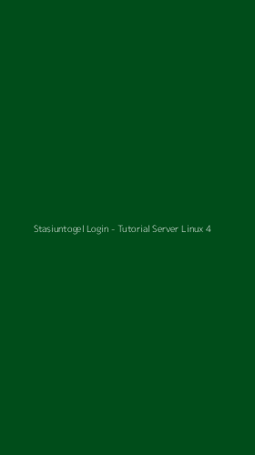Tampilan Antarmuka Aplikasi Stasiuntogel Login - Tutorial Server Linux - 4