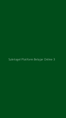 Tampilan Antarmuka Aplikasi Suletogel Platform Belajar Online - 3