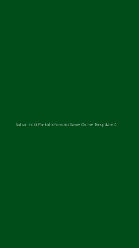 Tampilan Antarmuka Aplikasi Sultan Hoki Portal Informasi Game Online Terupdate - 4