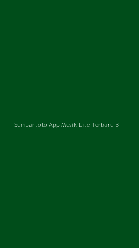 Tampilan Antarmuka Aplikasi Sumbartoto App Musik Lite Terbaru - 3