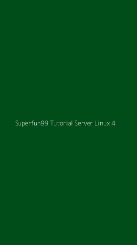 Tampilan Antarmuka Aplikasi Superfun99 Tutorial Server Linux - 4