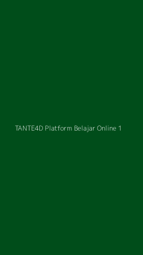Tampilan Antarmuka Aplikasi Tante4d Platform Belajar Online - 1