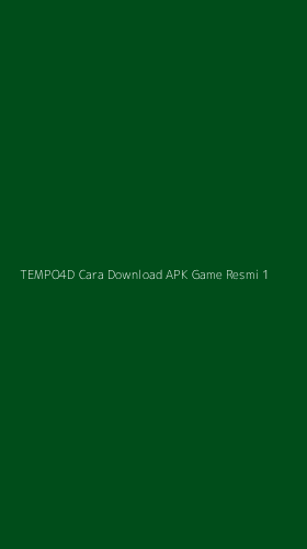 Tampilan Antarmuka Aplikasi Tempo4d Cara Download Apk Game Resmi - 1
