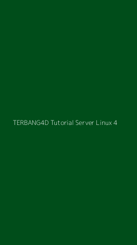Tampilan Antarmuka Aplikasi Terbang4d Tutorial Server Linux - 4