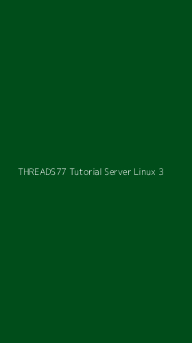 Tampilan Antarmuka Aplikasi Threads77 Tutorial Server Linux - 3