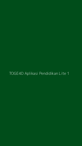 Tampilan Antarmuka Aplikasi Toge4d Aplikasi Pendidikan Lite - 1